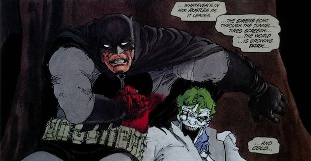 Batman and Joker Death Dark Knight Returns