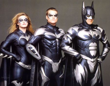 George Clooney, Alicia Silverstone and Chris O'Donnell in Batman &amp; Robin
