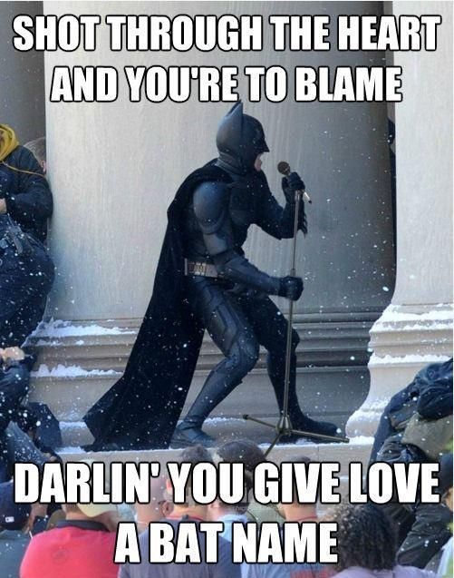 Batman sings