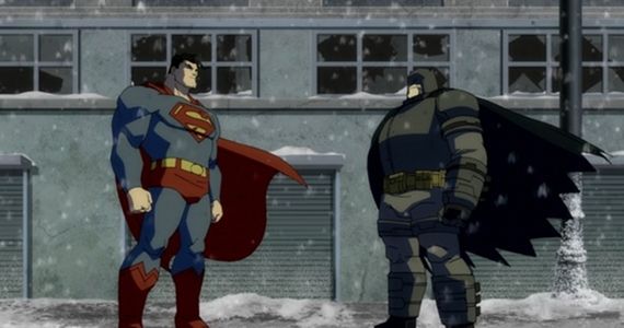 Batman vs. Superman in Batman The Dark Knight Returns Part 2