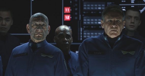 Ben Kingsley and Harrison Ford in 'Ender's Game'