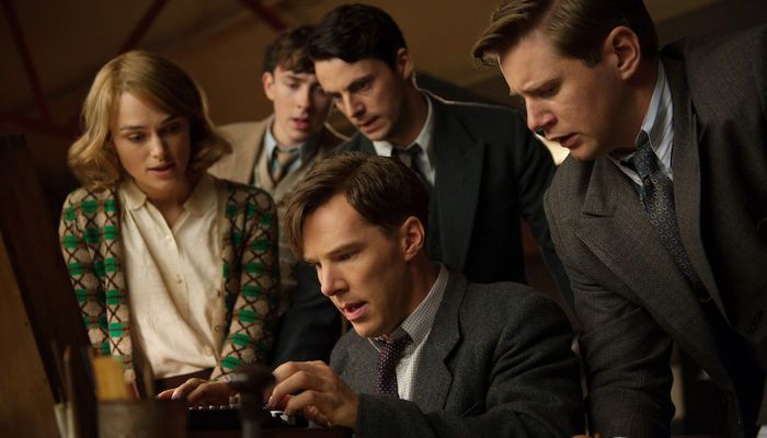 Benedict Cumberbatch, Keira Knightley and Matthew Goode in 'The Imitation Game'