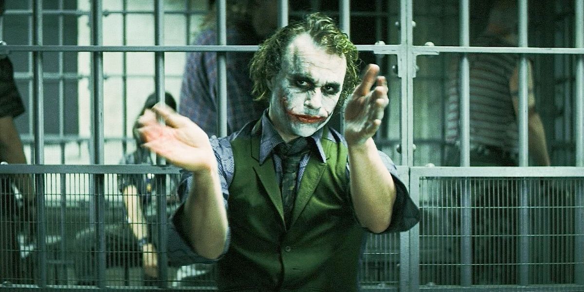 Best Unscripted Movie Scenes Dark Knight Joker Clap
