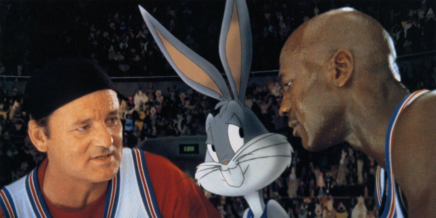 Bill Murray, Bugs Bunny and Michael Jordan in Space Jam
