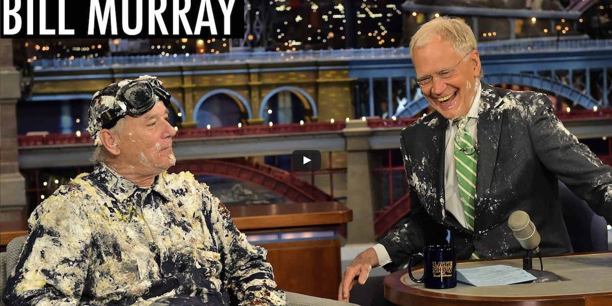 Bill Murray Pops Out of Cake as Farewell to David Letterman; Jimmy Fallon’s Tribute