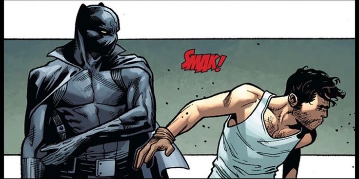 Black Panther smacks Tony Stark