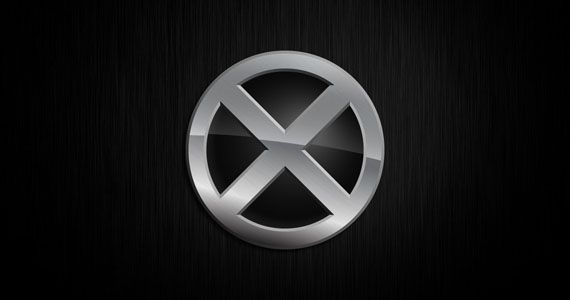 Black Silver X-Men Logo