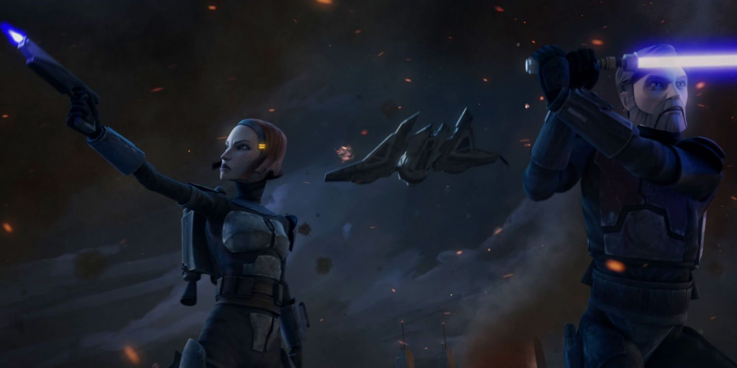 Bo-Katan Kryze e Obi-Wan se unem em Star Wars The Clone Wars