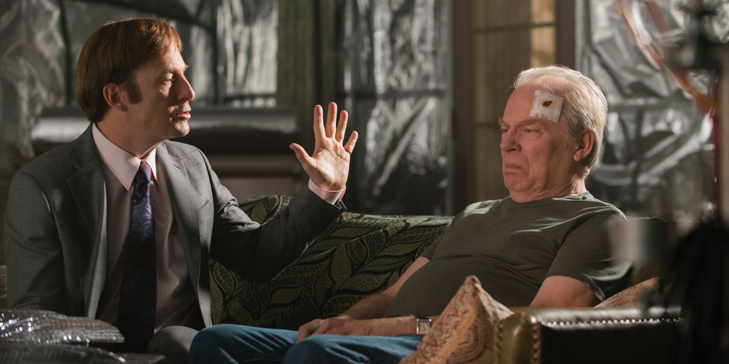 Bob Odenkirk and Michael McKean in Better Call Saul Season 2 Episode 10