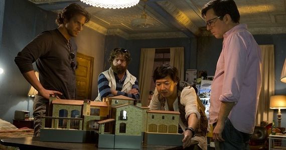 Bradley Cooper, Zach Galifianakis, Ken Jeong and Ed Helms in 'The Hangover Part 3'