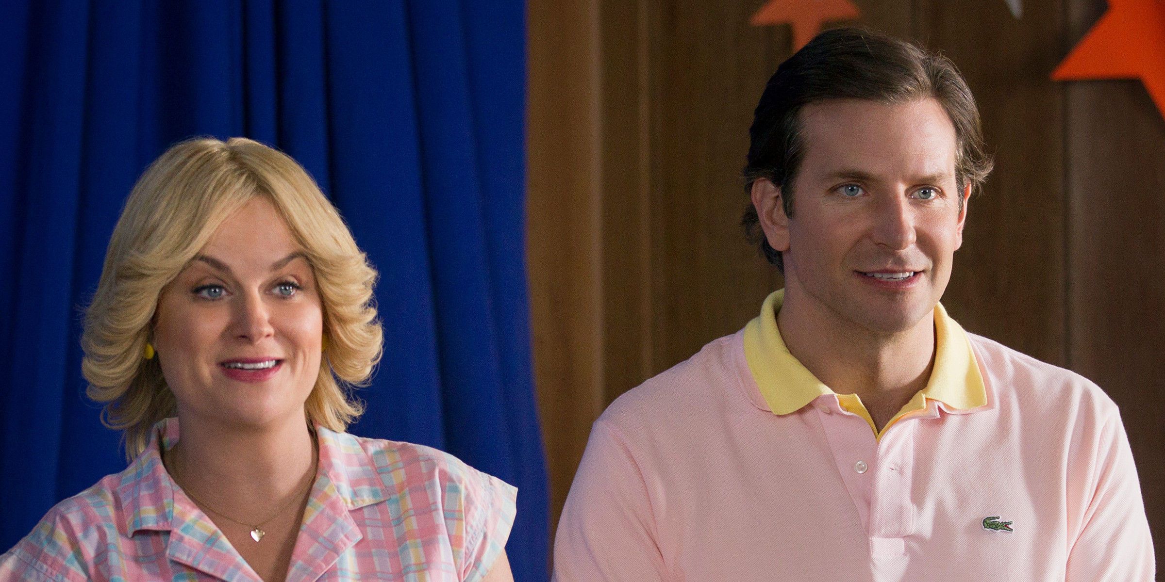 Bradley Cooper and Amy Poehler at Camp Firewood