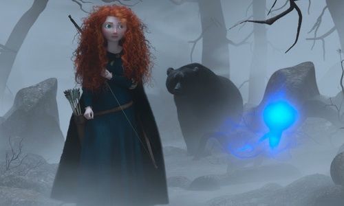 Princess Merida and the Bear in 'Brave'
