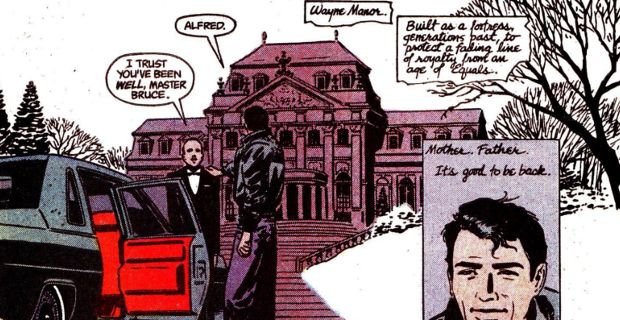 Bruce Wayne returns to Wayne Manor