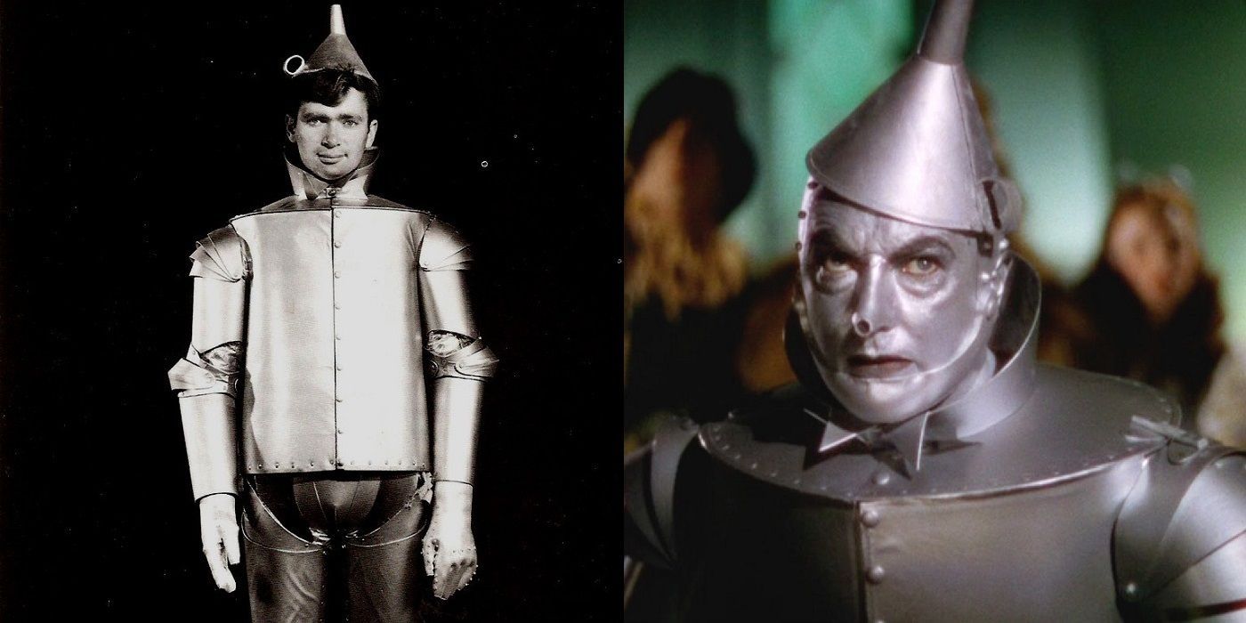 Buddy Ebsen and Jack Haley as Tin Man in Wizard of Oz