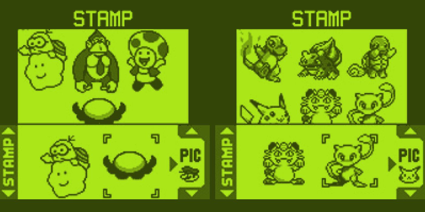 Bulbasaur and Pokemon in the Gameboy Camera