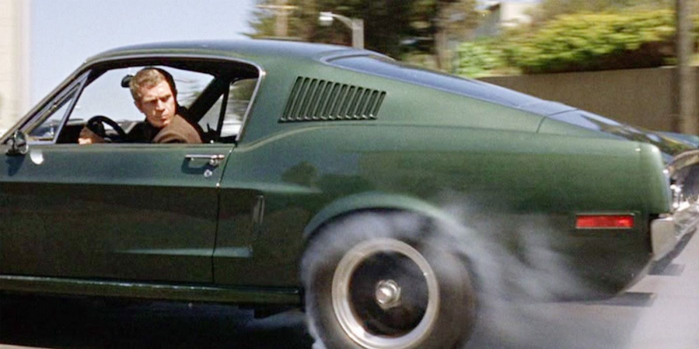 Steve McQueen in the car chase in Bullitt