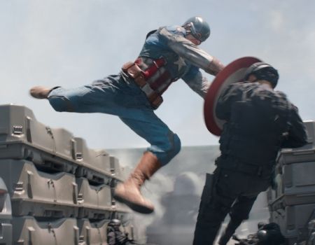 Captain America 2 Classic Costume Fight