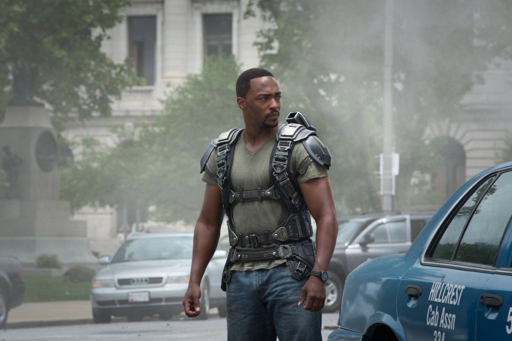 Captain America 2 Official Photo Anthony Mackie Sam Wilson Jet Pack