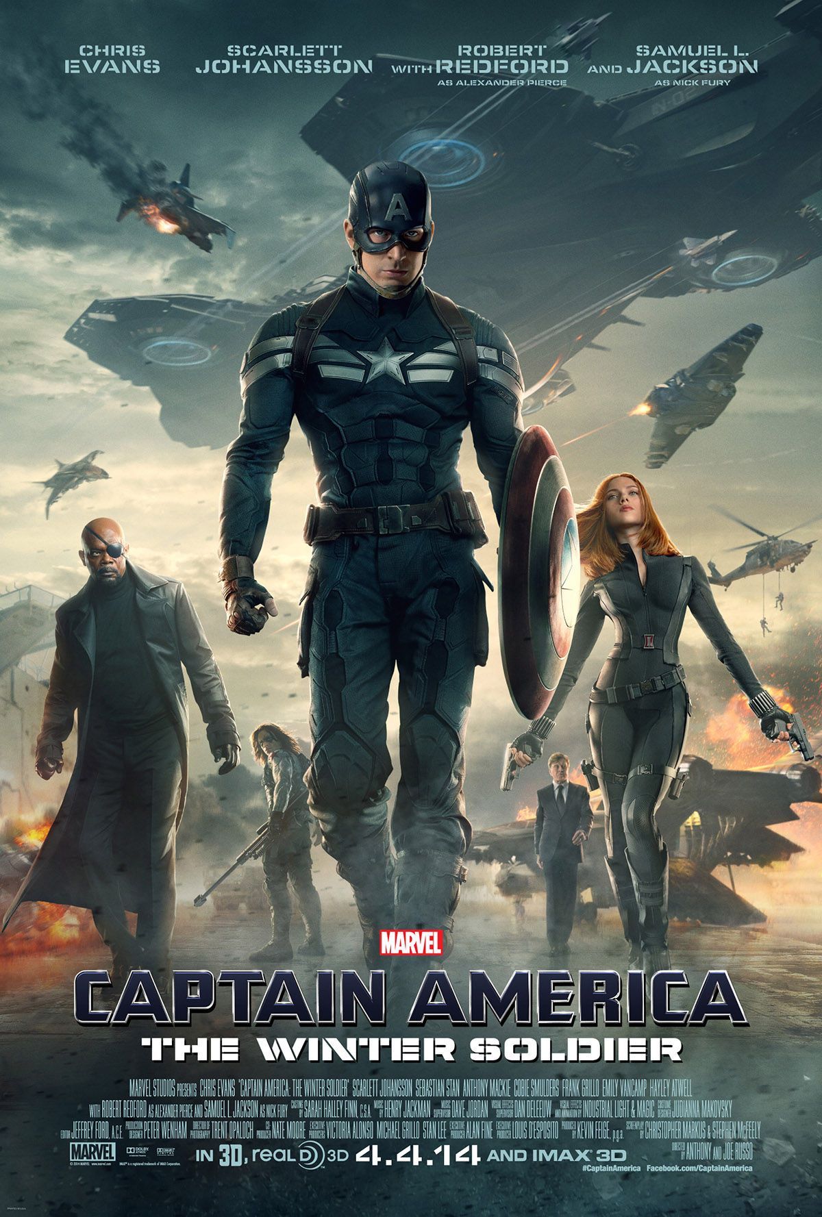 Captain America 2 Poster All Characters