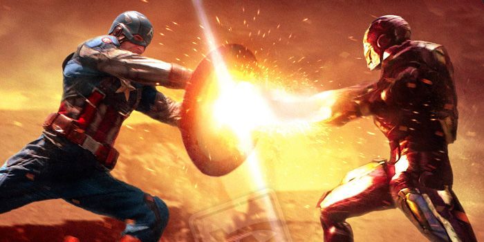 Captain America 3 Civil War Fan Art - Battling Iron Man