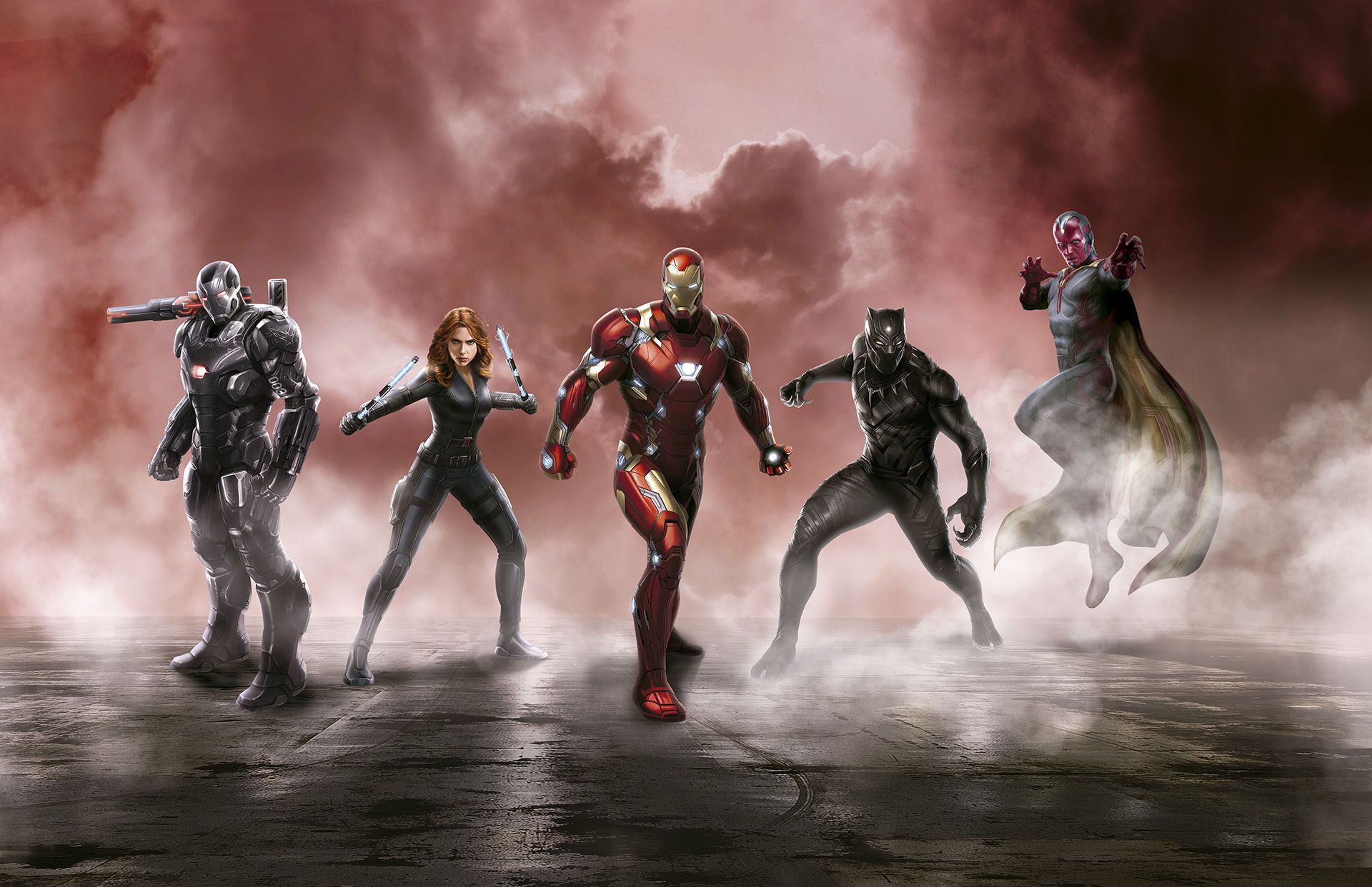 Captain America: Civil War Art - Iron Man Team (high-res)