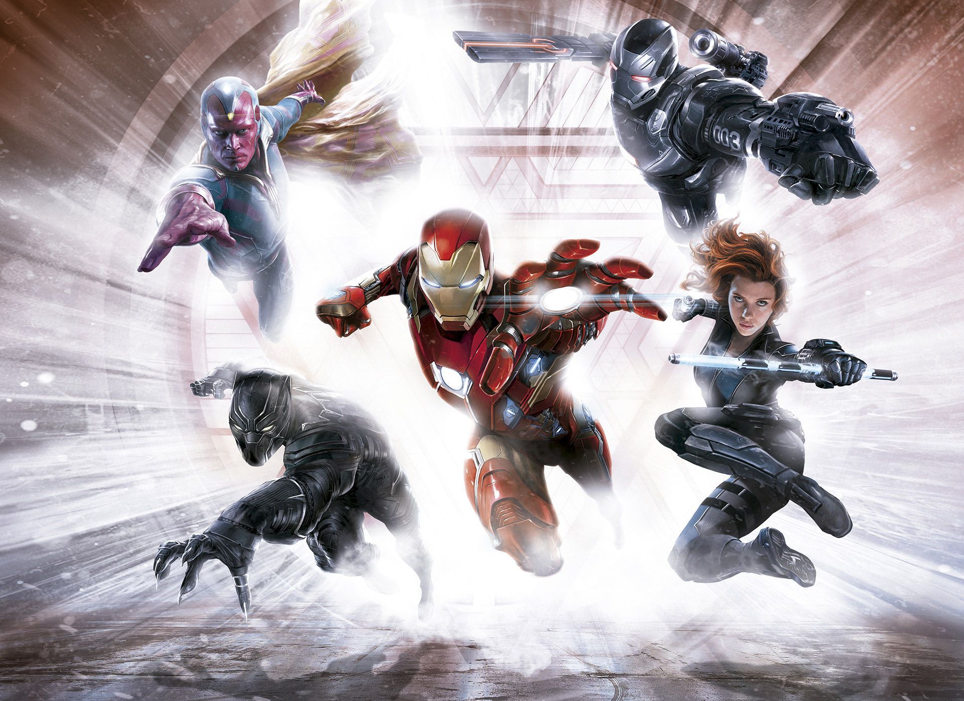 Captain America: Civil War Art - Iron Man Team