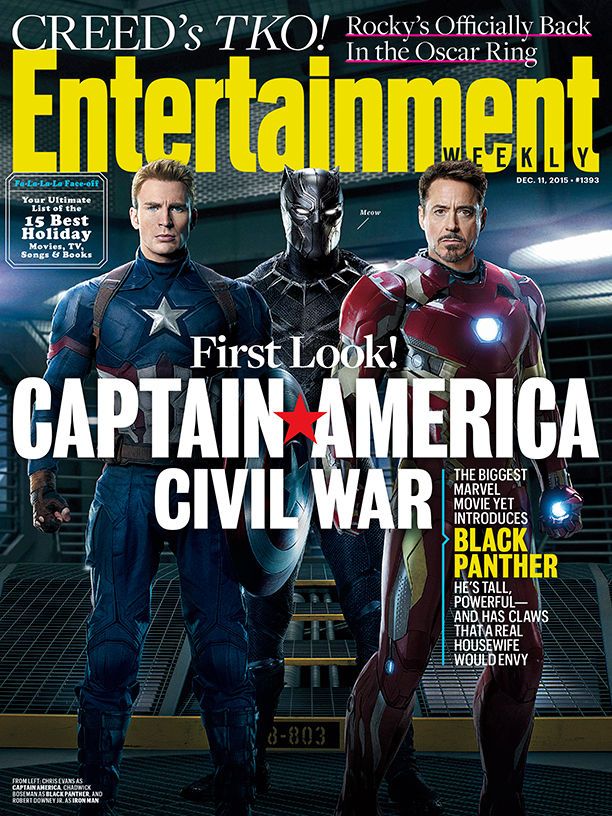 Captain America Civil War Black Panther EW Cover