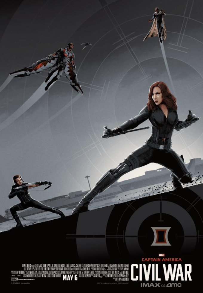 Captain America Civil War - Black Widow IMAX Poster