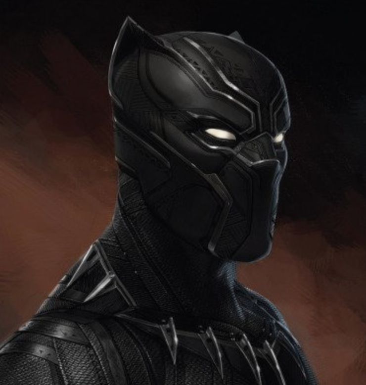 Captain America Civil War Concept Art Black Panther Closeup Front