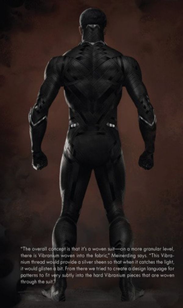 Captain America Civil War Concept Art Black Panther Full Body Back