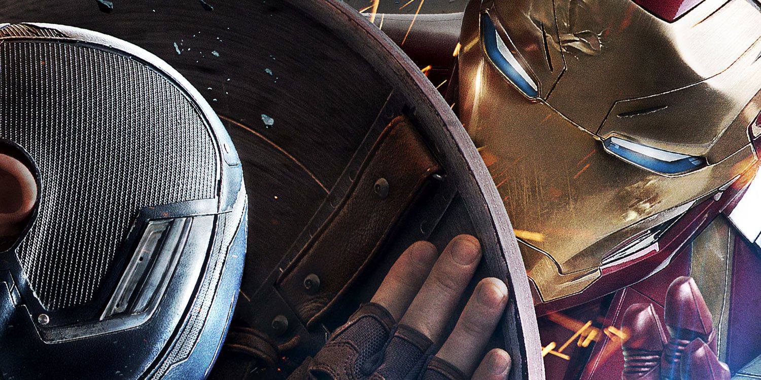 Captain America: Civil War Poster - Iron Man on Shield Close-Up