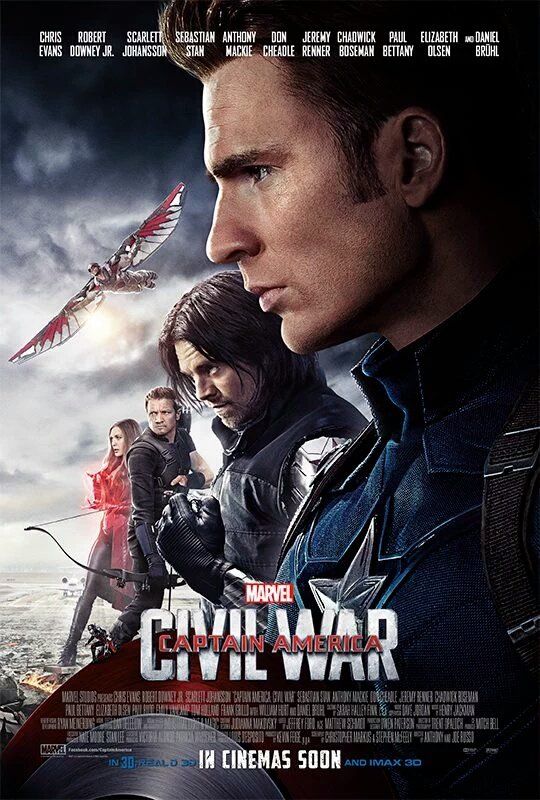 Captain America Civil War Team Captain America poster