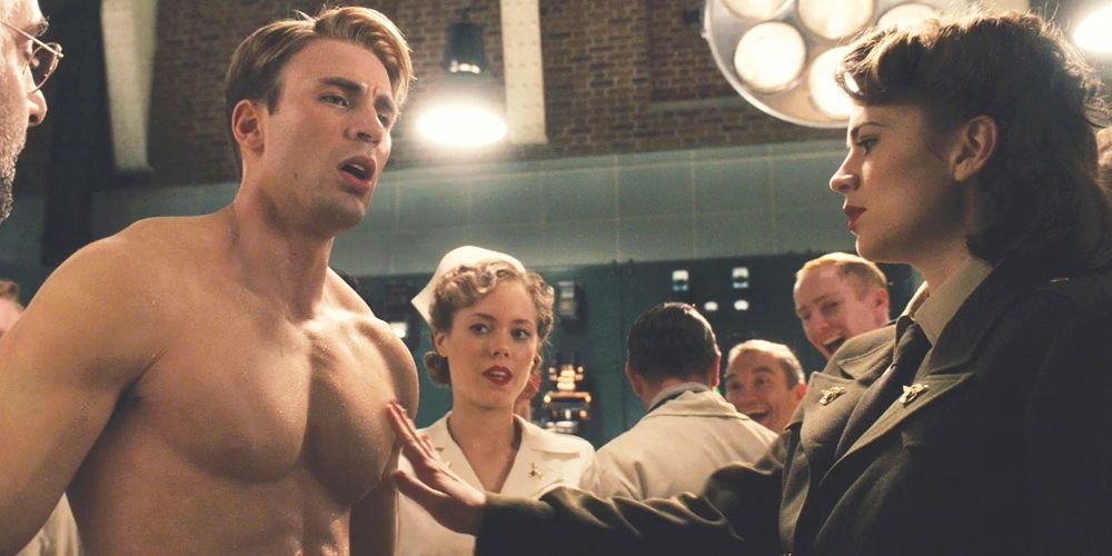 Captain America Shirtless Unscripted Peggy