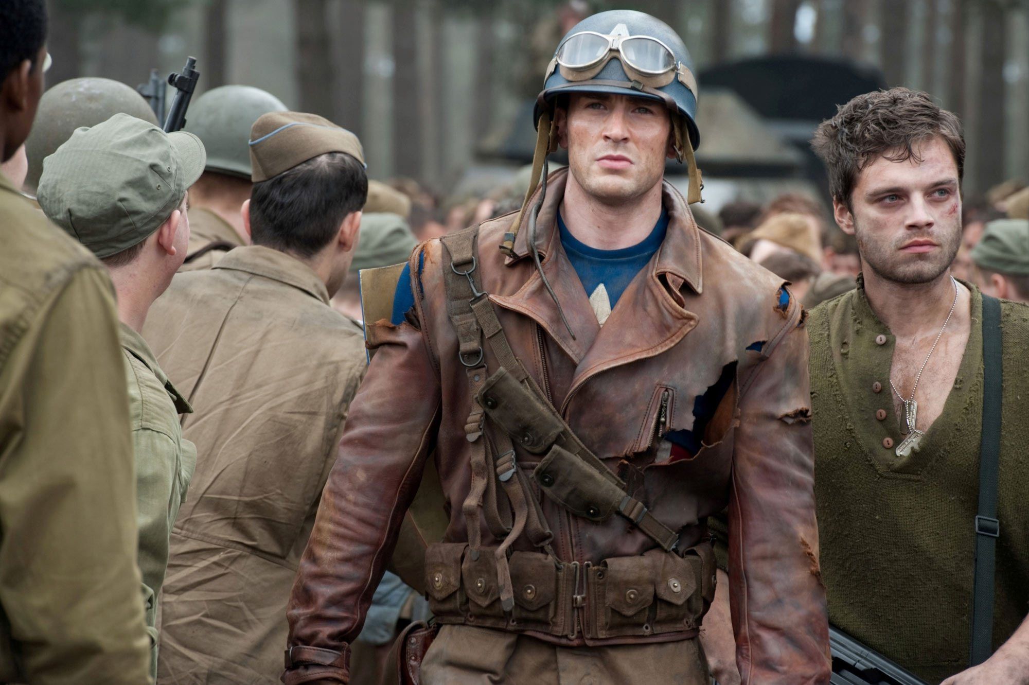 Captain America and Bucky Barnes in WWII