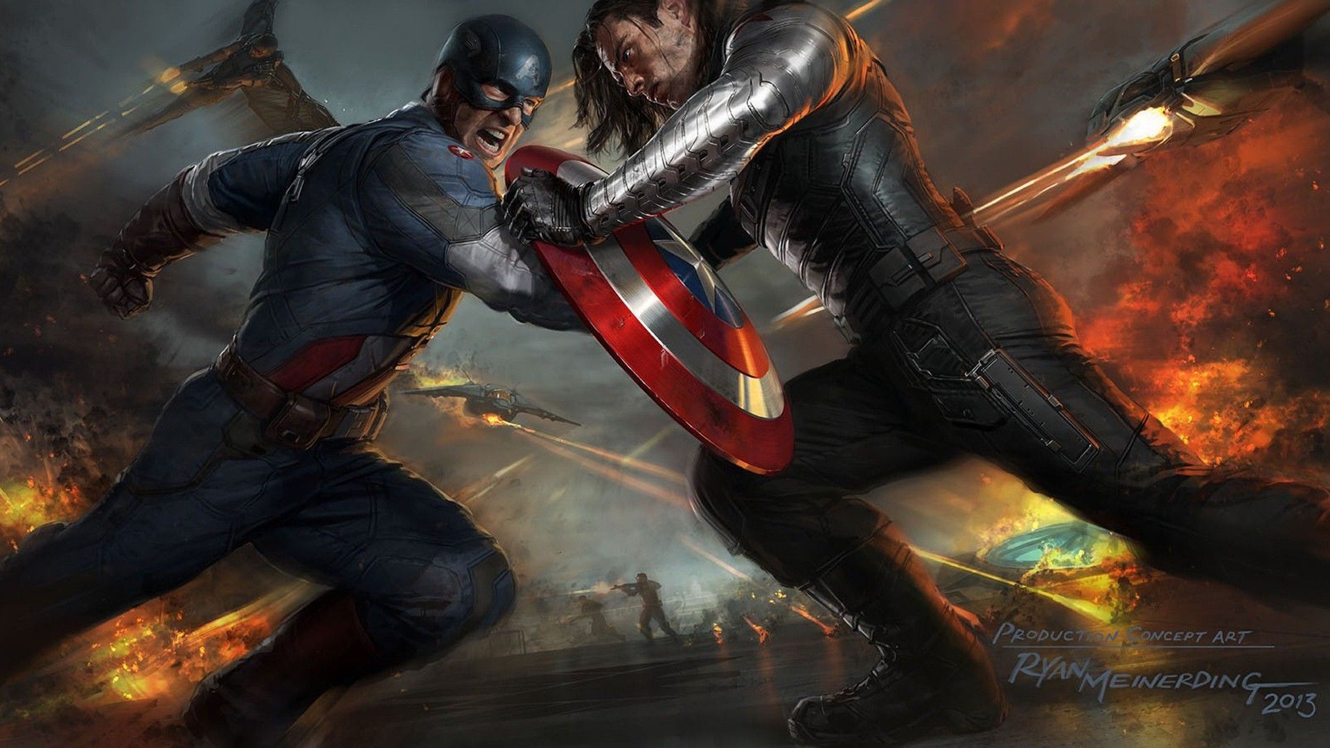 Captain America vs. The Winter Soldier Concept Art