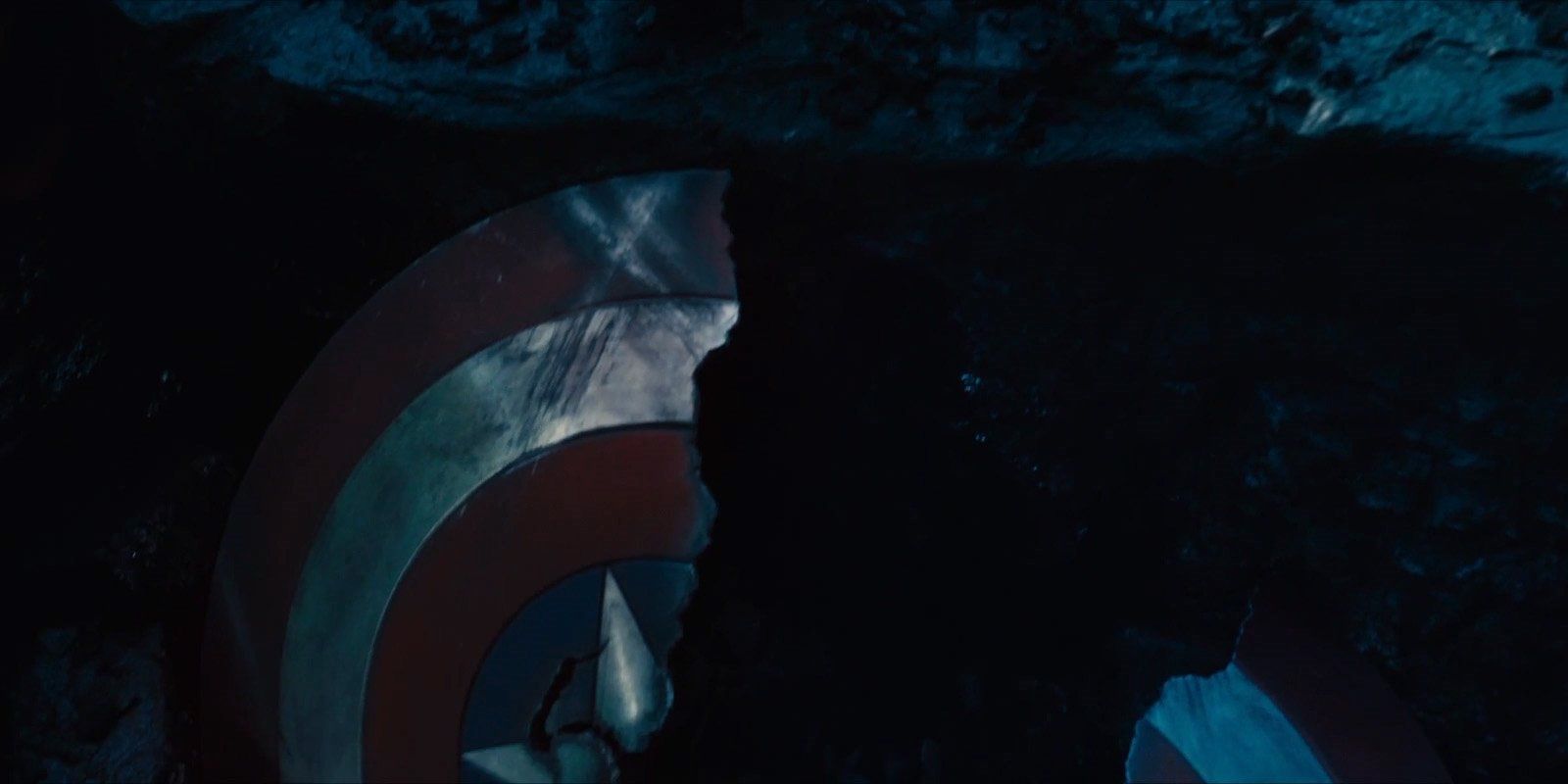 Captain America's broken shield in Age of Ultron