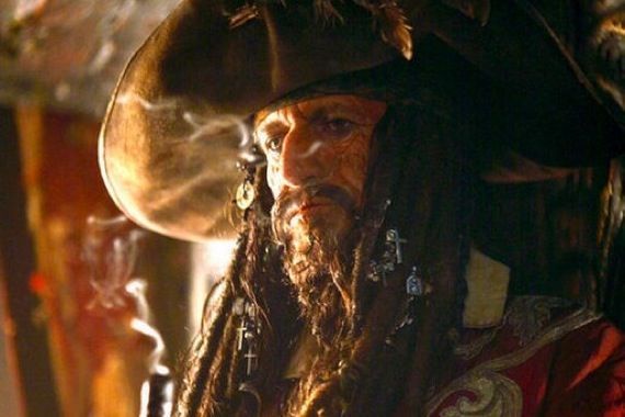Keith Richards Captain Teague in Pirates of the Caribbean movie
