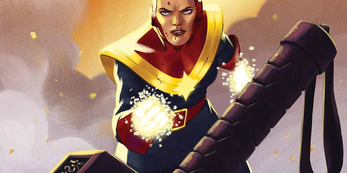 Carol Danvers aka Captain Marvel and Thor's Mjolnir