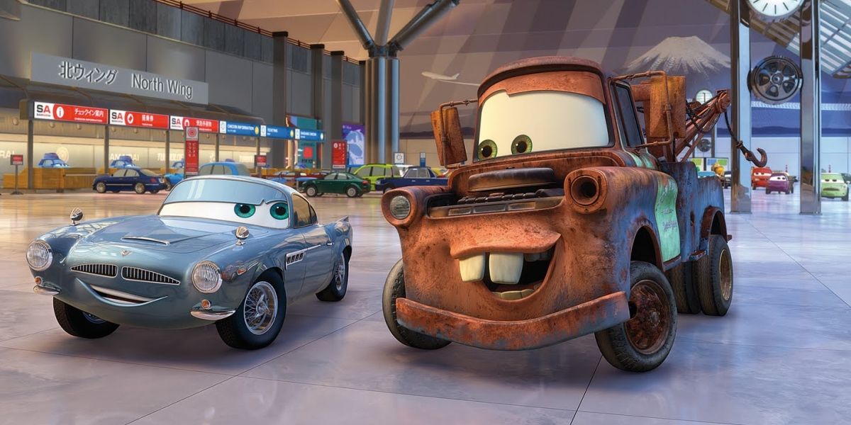 Mater talking to Jackson in Cars 2
