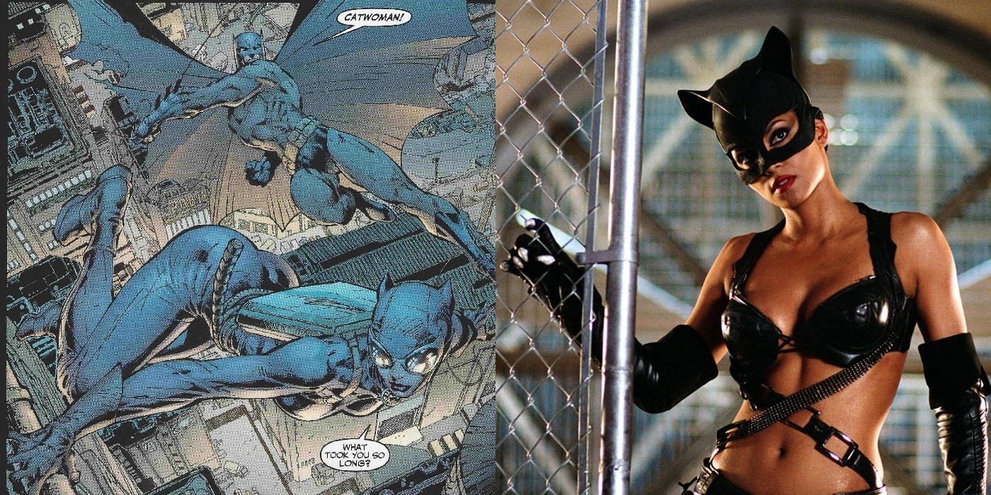 Catwoman in the Hush graphic novel, and Halle Berry in the Catwoman movie