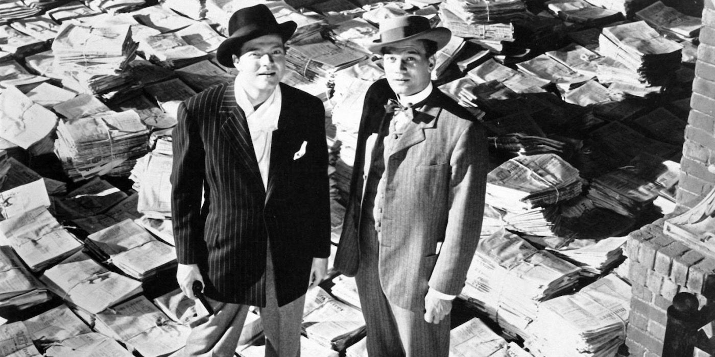 Charles Foster and Orson Welles in Citizen Kane