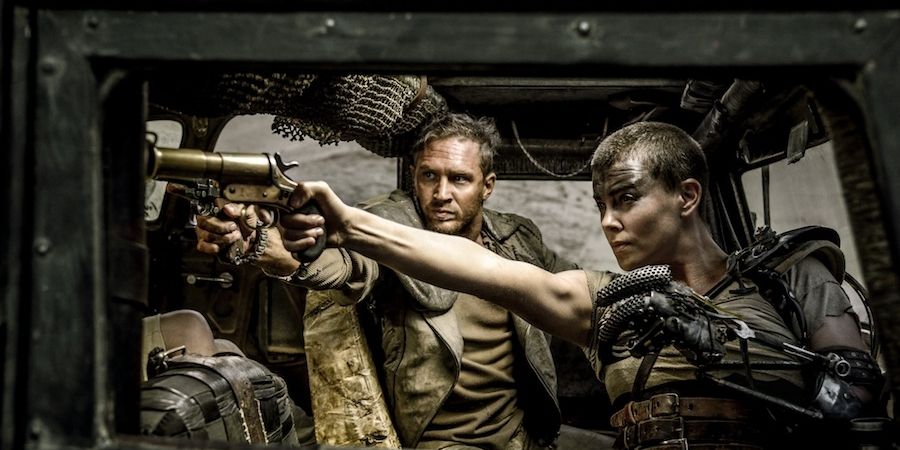 Charlize Theron and Tom Hardy in Mad Max Fury Road Movie