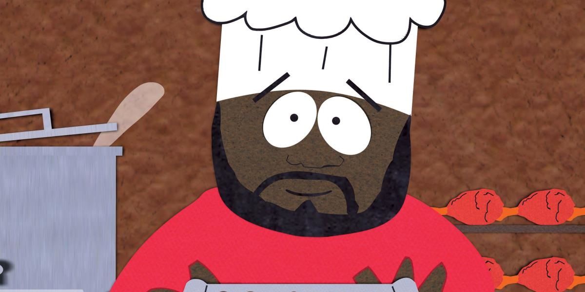 Chef looks on from South Park