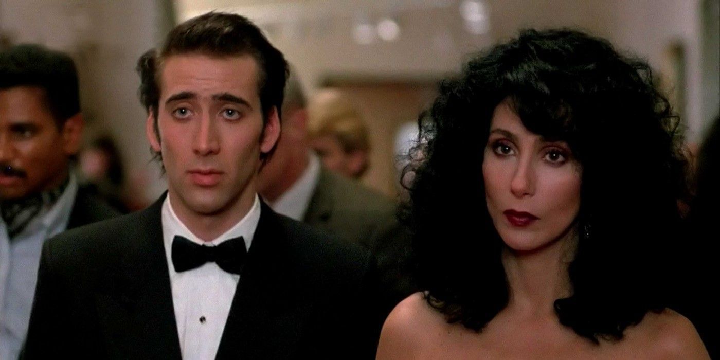 Cher e Nicolas Cage em Moonstruck