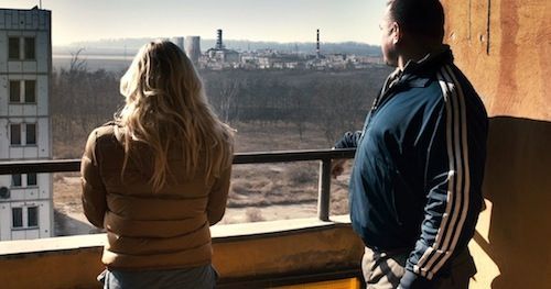 Olivia Taylor Dudley and Dimitri Diatchenko in 'Chernobyl Diaries'