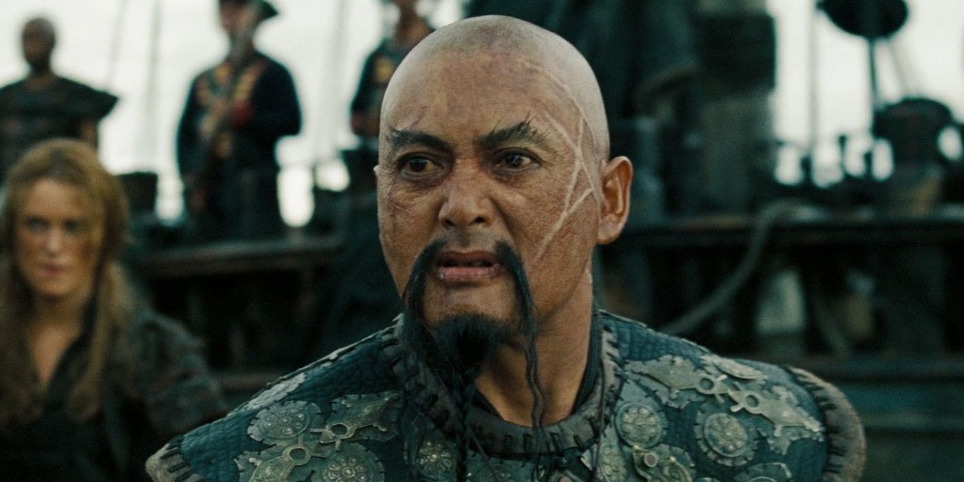 Chow Yun Fat as Sao Feng in Pirates of the Carribean At Worlds End