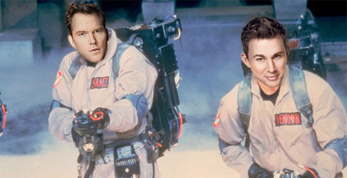 Chris Pratt and Channing Tatum in Ghostbusters Movie