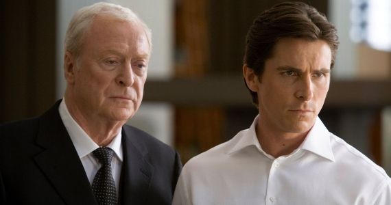 Christian Bale Michael Caine Dark Knight Rises