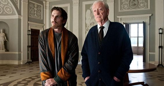 Christian Bale and Michael Caine in 'The Dark Knight Rises'