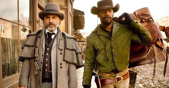 Christoph Waltz and Jamie Foxx in 'Django Unchained'